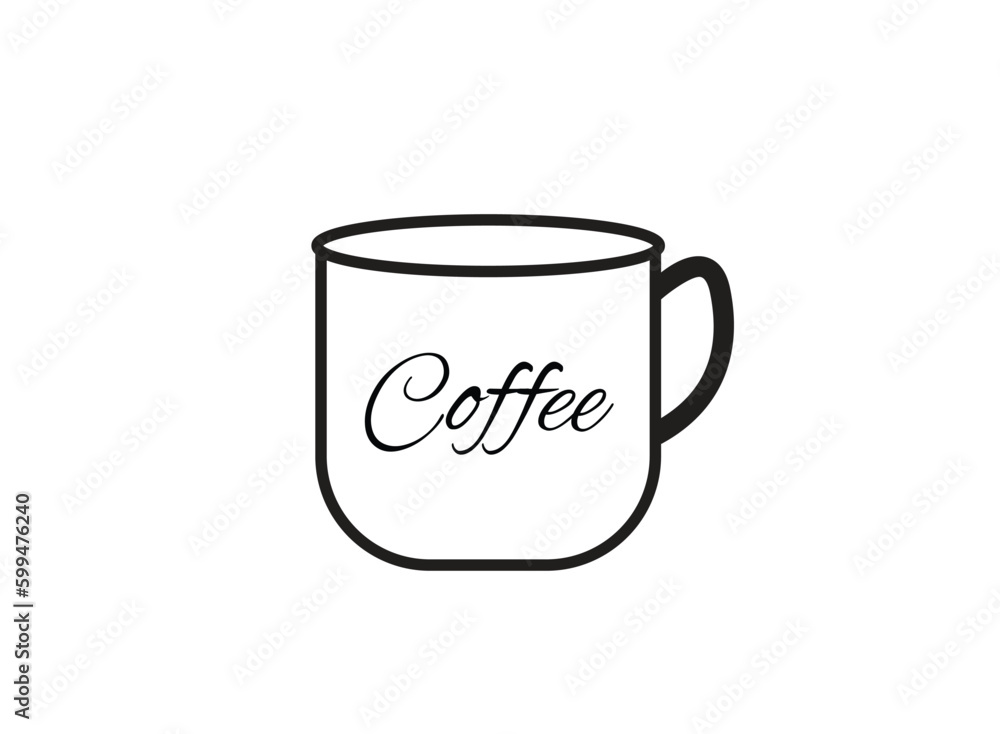 Coffee mug make with vector arts Coffee mug make with vector arts