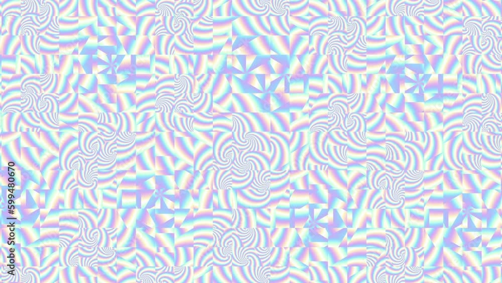 Seamless abstract gradient background for loop playback. 4k video. Light holographic iridescent colors. Regular pattern Seamless abstract gradient background for loop playback. 4k video. Light holographic iridescent colors. Regular pattern