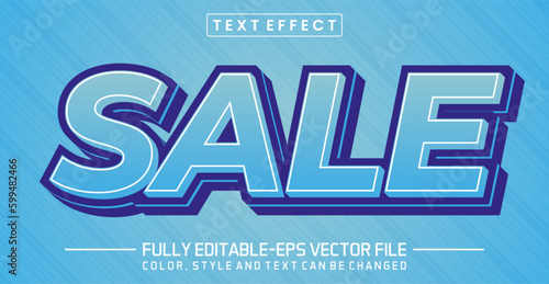 Sale text editable style effect