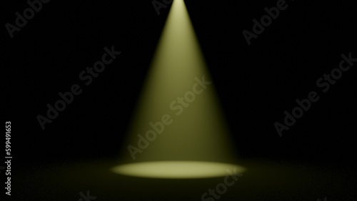Spotlight  light ray  light beam  yellow light  yellow ray  black background