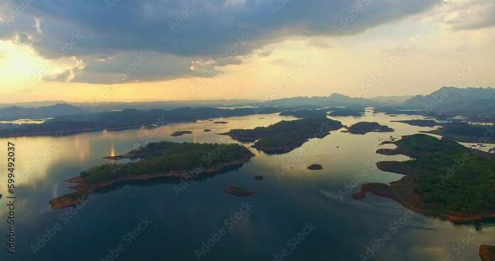 .aerial view reflection of light through the cloud in sunset at Pompee view point..amazing panoramic view of the lake..Scene of romantic beautiful sky sunset with slow moving cloud above the Lagoon. .aerial view reflection of light through the cloud in sunset at Pompee view point..amazing panoramic view of the lake..Scene of romantic beautiful sky sunset with slow moving cloud above the Lagoon.