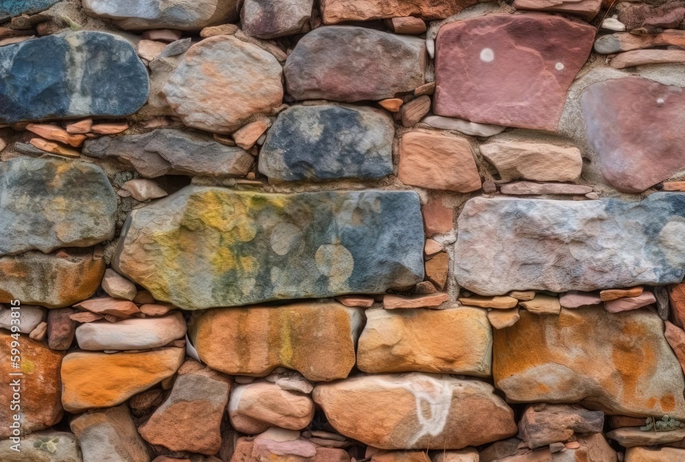 stone wall background, generative ai