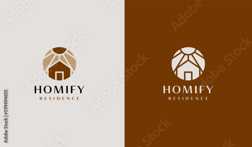 Home House Residence Resident Roof House Logo. Universal creative premium symbol. Vector sign icon logo template. Vector illustration