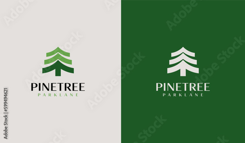 Pine House Pine Home Pine Tree Logo. Universal creative premium symbol. Vector sign icon logo template. Vector illustration