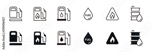 Fuel icon vector. illustration of gas station icon or sign vector design