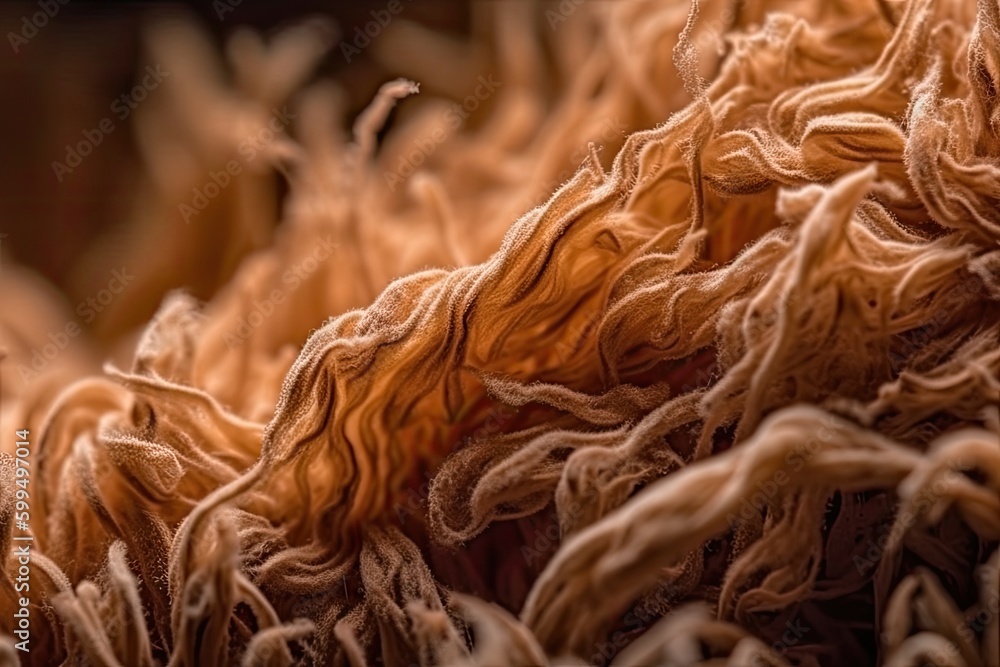 wool fabric under the microscope. macro photography. wallpapper