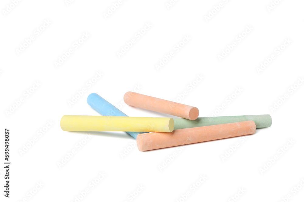 Color chalk isolated on white background, PNG Color chalk isolated on white background, PNG