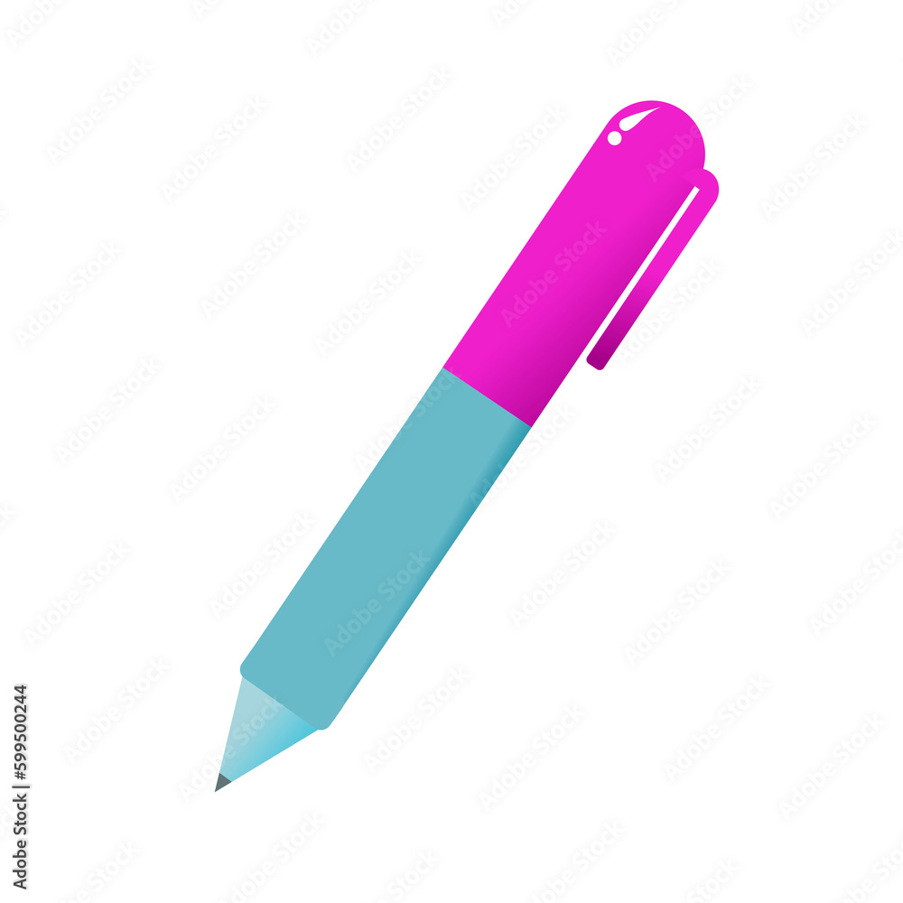 illustration of blue pen illustration of blue pen