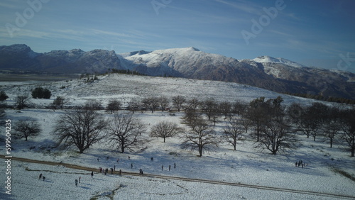 Snow mountains