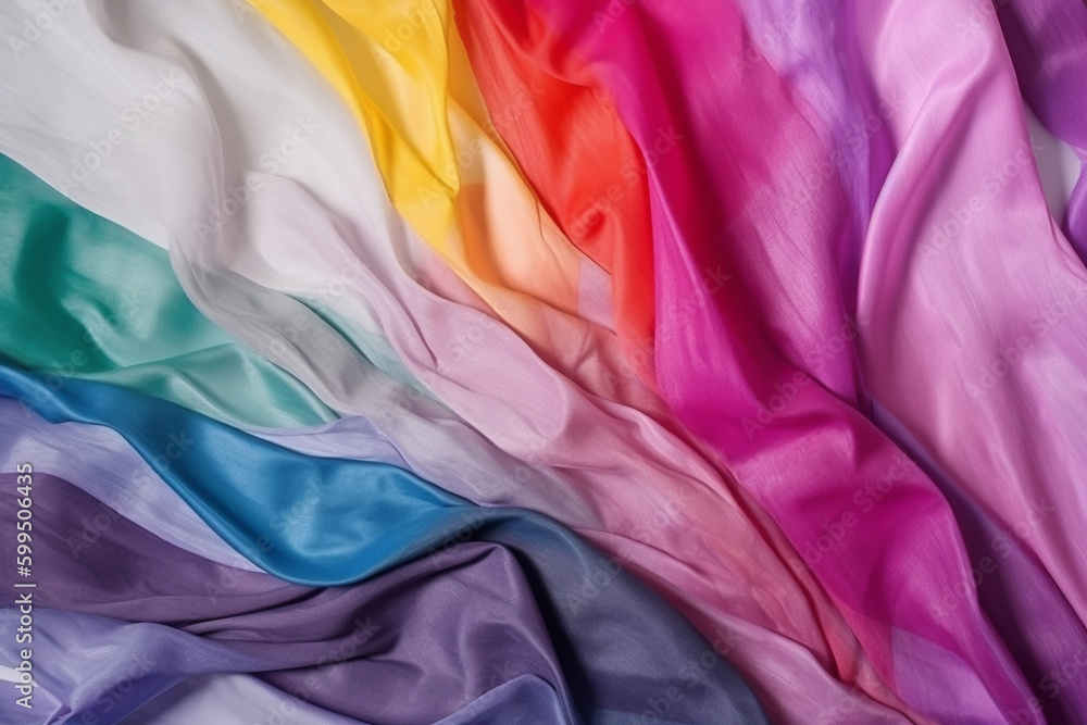LGBTQ+ rainbow flag background Generative AI