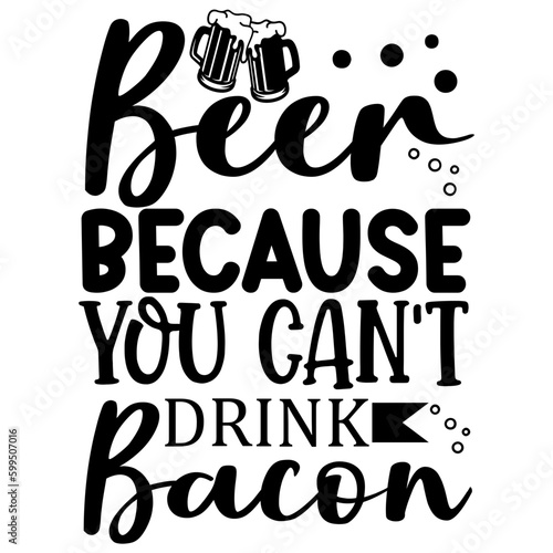 Beer typography illustration