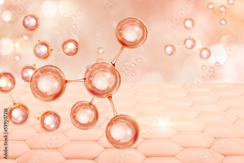 bubble serum gel and  molecule photo
