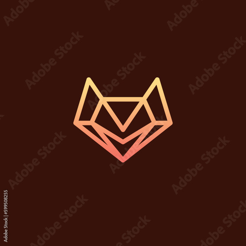 Fox Head Line Logo Design. Fox Icon For Your Business Logo © ansgrav