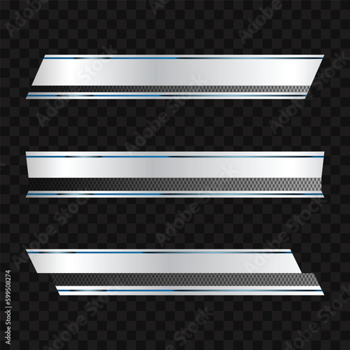 Template shiny glossy gradient lower third