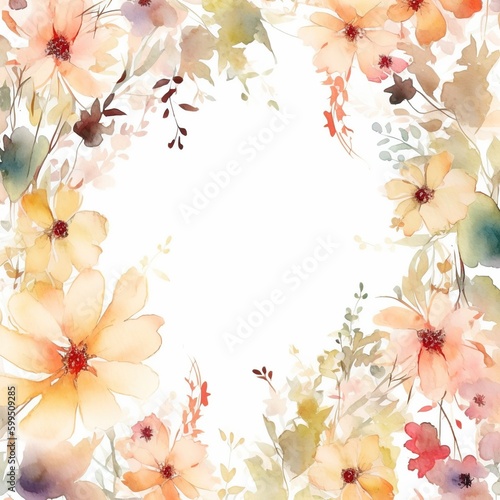 flower background, watercolor - Ai © Master-L