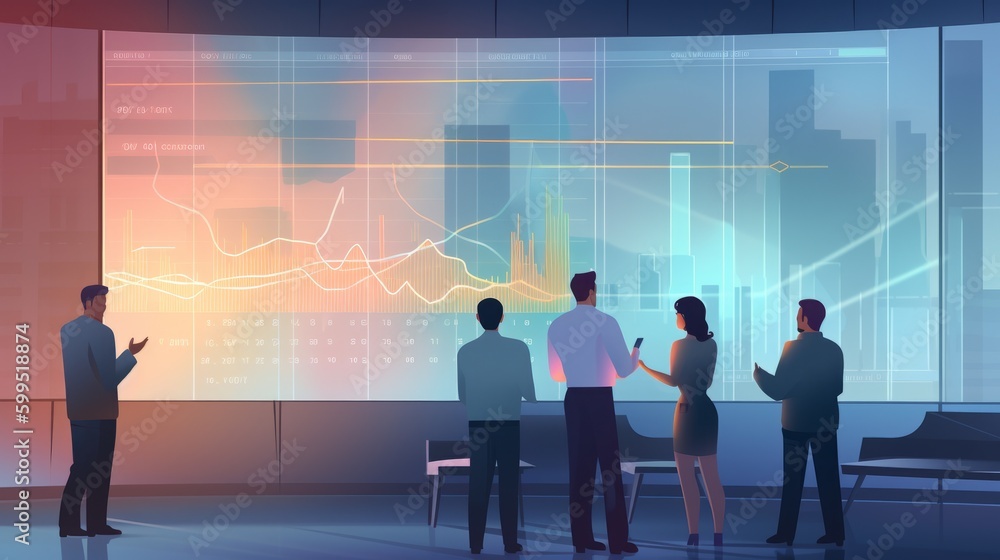 Obraz premium Corporate presentation - Generative AI Illustration