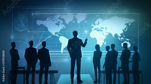 Wallpaper Mural Corporate presentation - Generative AI Illustration Torontodigital.ca