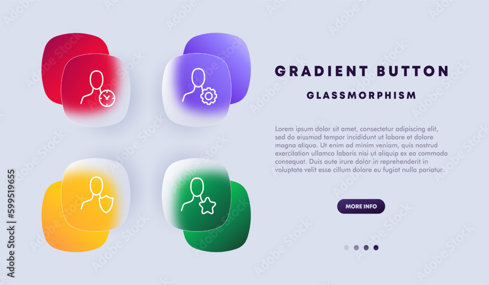 App icon set. Icon representing an application, usually displayed on a mobile device or computer screen. Technology concept. Glassmorphism style. Vector line icon for Business and Advertising App icon set. Icon representing an application, usually displayed on a mobile device or computer screen. Technology concept. Glassmorphism style. Vector line icon for Business and Advertising