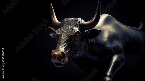 Bull. Exchange trading. Data analysis. Business analysis. Finance chart. Trade arrow. Finance management. Finance forex trading technology. Currency background. Modern design.