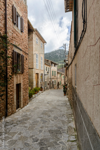 Gasse in Valldemossa  Mallorca  Balearen  Spanien