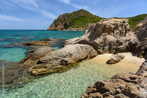 Strand von Cala Sa Figu, Sardinien, Italien, Europa