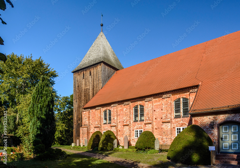 Fototapeta premium Seemannskirche, Ostseebad Prerow, Mecklenburg-Vorpommern, Deutschland