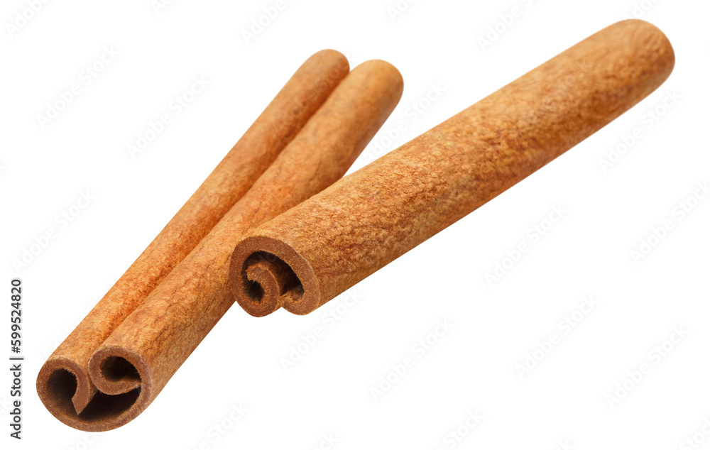 Delicious cinnamon sticks cut out Delicious cinnamon sticks cut out