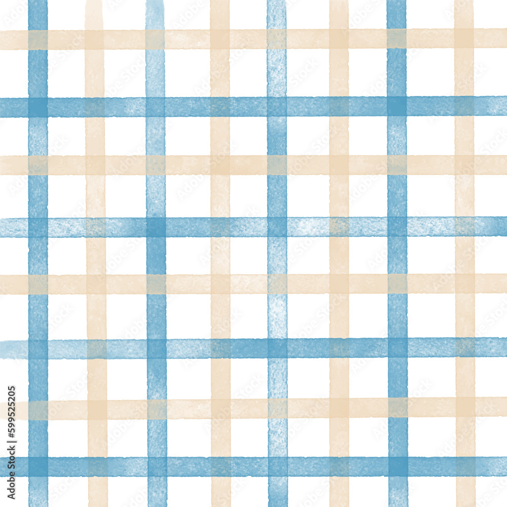 hand painted watercolour plaid style background design