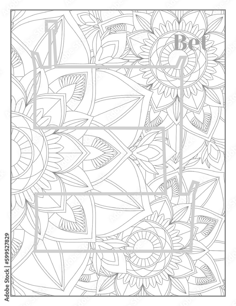 Hebrew Alphabet Letters Alephbet Mandala Coloring Pages,Bet,Beit