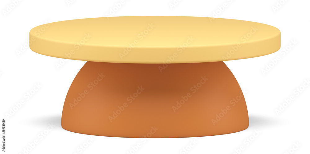 Realistic 3d podium abstract beige geometric shape pedestal cylinder on hemisphere Realistic 3d podium abstract beige geometric shape pedestal cylinder on hemisphere