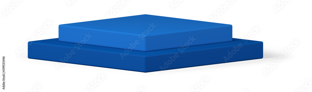 Blue 3d pedestal empty level stairs display presentation product promo foundation design Blue 3d pedestal empty level stairs display presentation product promo foundation design