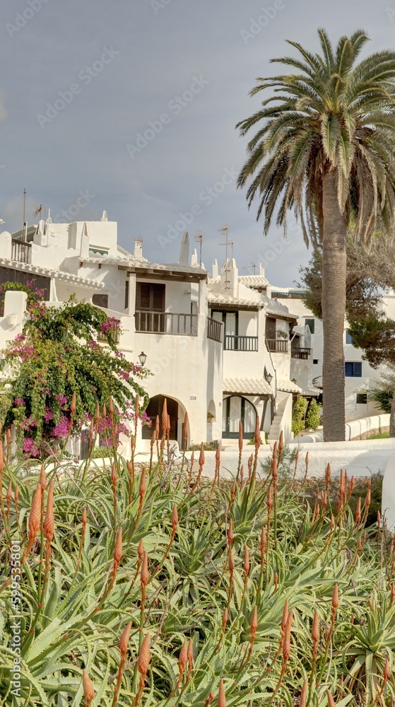 Fototapeta premium Binibèquer Vell, village typique de lîle de MInorque, Baléares, Espagne