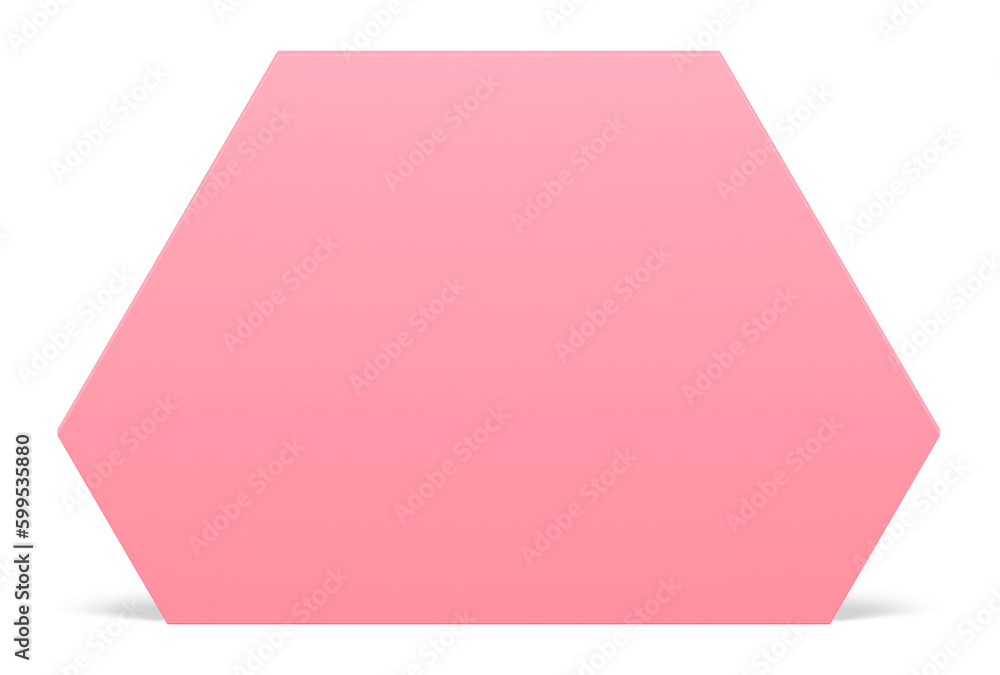 3d hexagon pink irregular geometric shape angular wall decorative element six corners 3d hexagon pink irregular geometric shape angular wall decorative element six corners