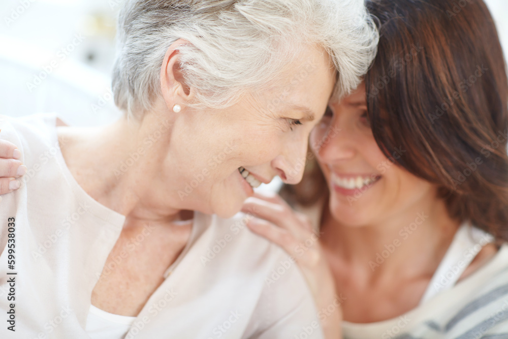 Maternal moments. an affectionate mother and daughter spending time together at home. Maternal moments. an affectionate mother and daughter spending time together at home.