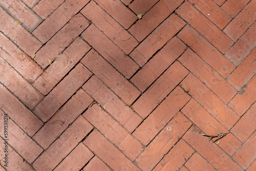 Wallpaper Mural Texture and detail of a brick footpath Torontodigital.ca
