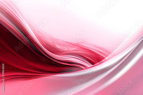 Beautiful pink wave background with soft curves. created with Generative AI
