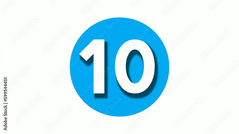 Number ten 10 cartoon animation on white background,4k cartoon video number motion graphics for video elements Number ten 10 cartoon animation on white background,4k cartoon video number motion graphics for video elements