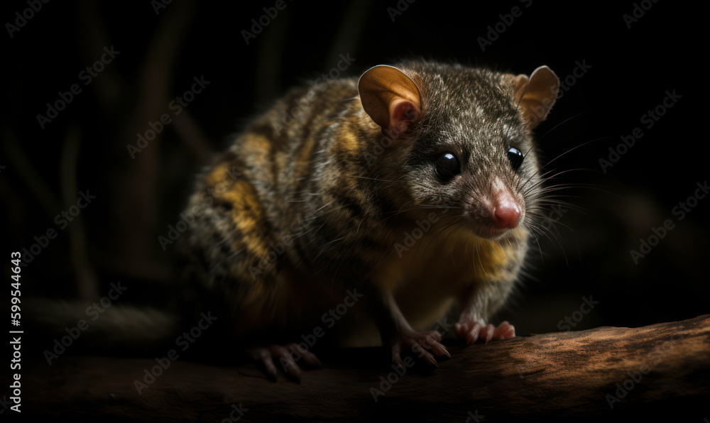 photo of glider marsupial in its natural habitat. Generative AI photo of glider marsupial in its natural habitat. Generative AI