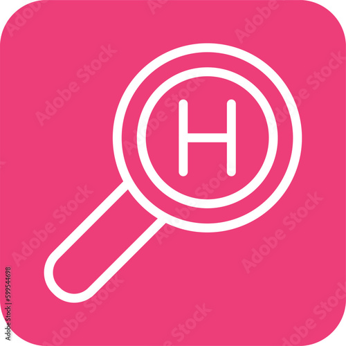 Hotel search Vector Icon Design Illustration