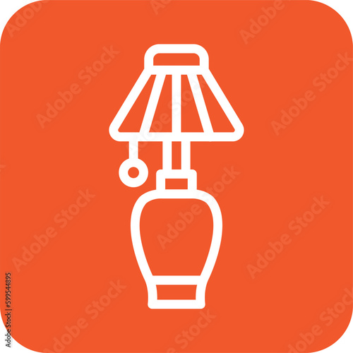 Table lamp Vector Icon Design Illustration