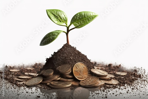 Dirt Young Plant Generative ai