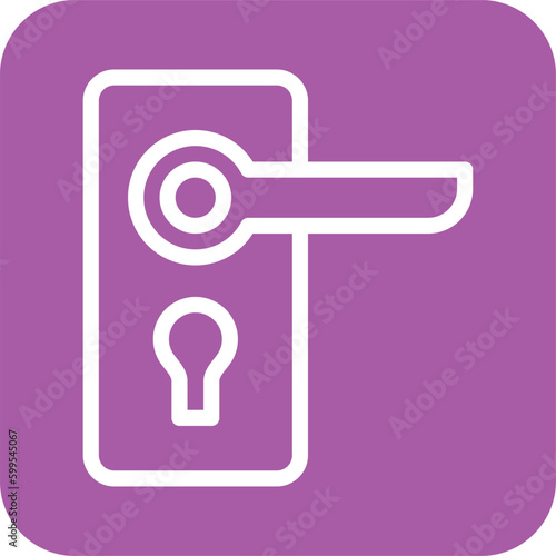 Door handle Vector Icon Design Illustration