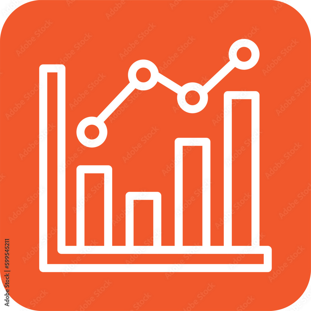 Line chart Vector Icon Design Illustration Line chart Vector Icon Design Illustration
