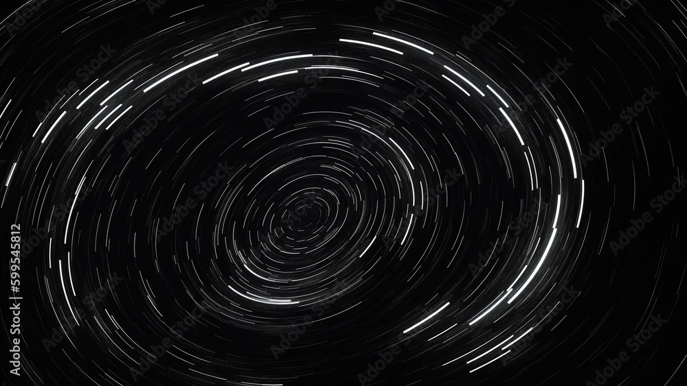 Black and White Galaxy Circle Nebula Vortex Stars | AI Generated Black and White Galaxy Circle Nebula Vortex Stars | AI Generated