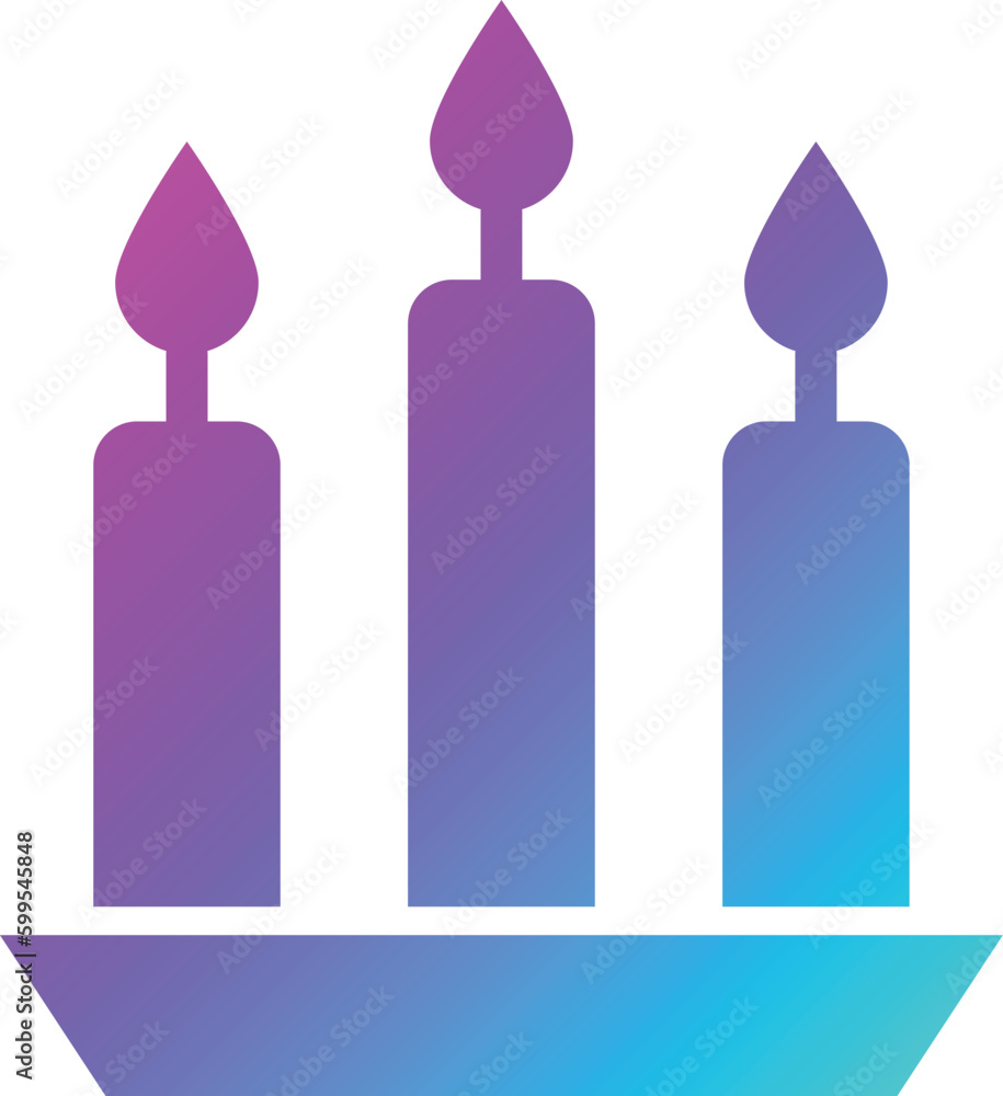 Candle Vector Icon Design Illustration Candle Vector Icon Design Illustration