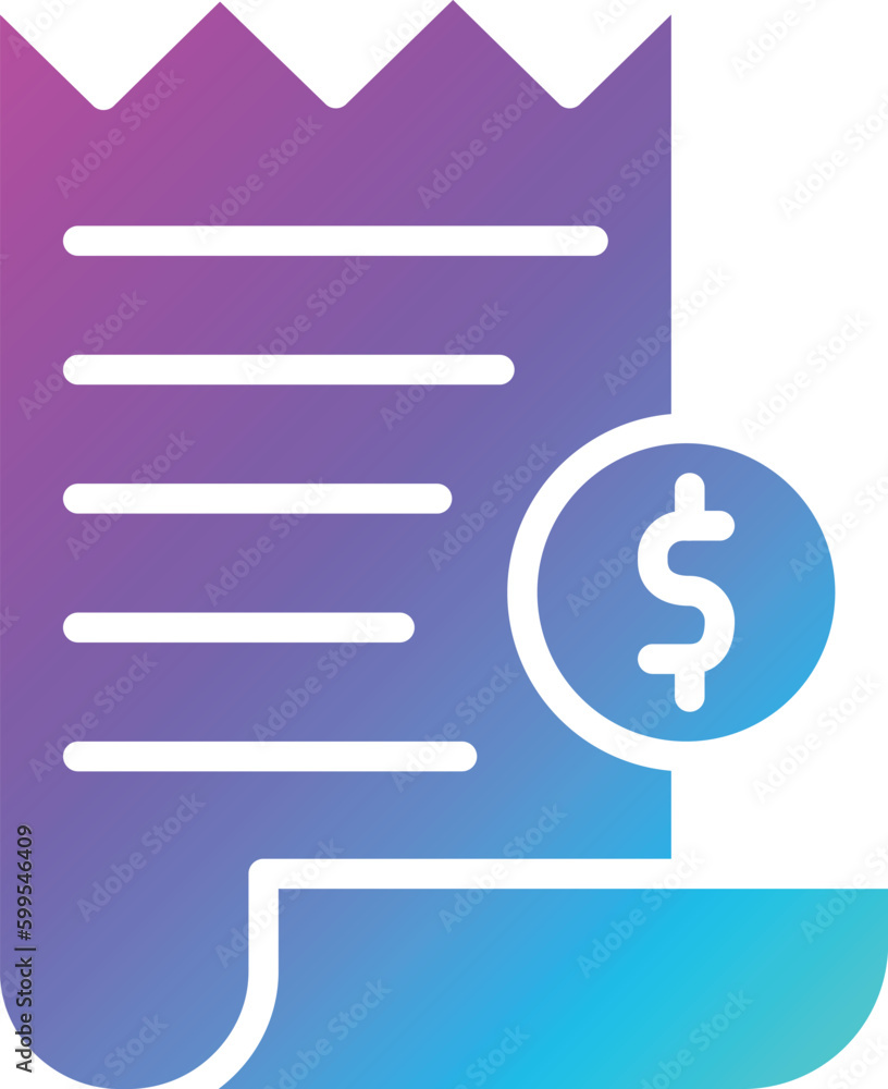 Receipt Vector Icon Design Illustration Receipt Vector Icon Design Illustration