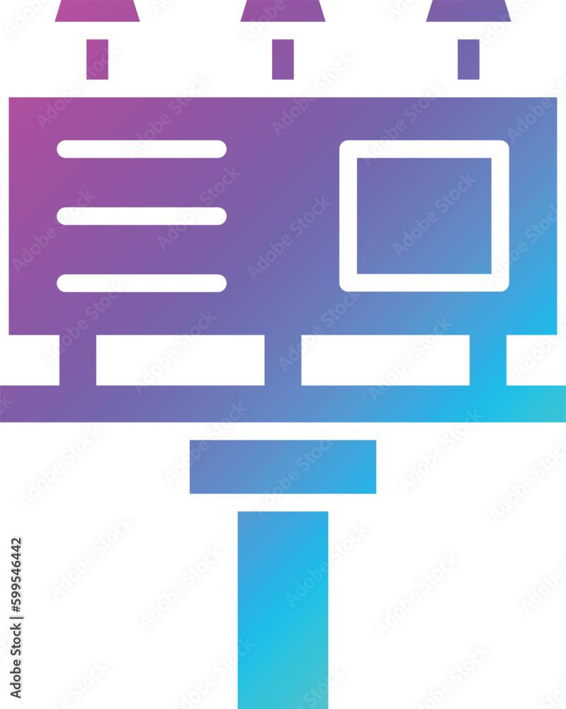 Bill board Vector Icon Design Illustration Bill board Vector Icon Design Illustration