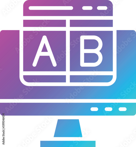 Ab testing Vector Icon Design Illustration