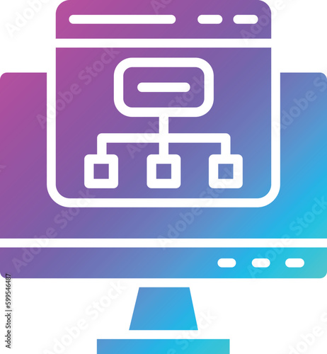 Sitemap Vector Icon Design Illustration