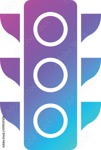 Traffic light Vector Icon Design Illustration